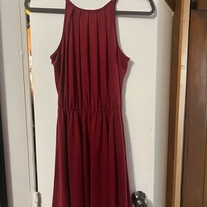 Francesca’s Burgundy Sleeveless Dress